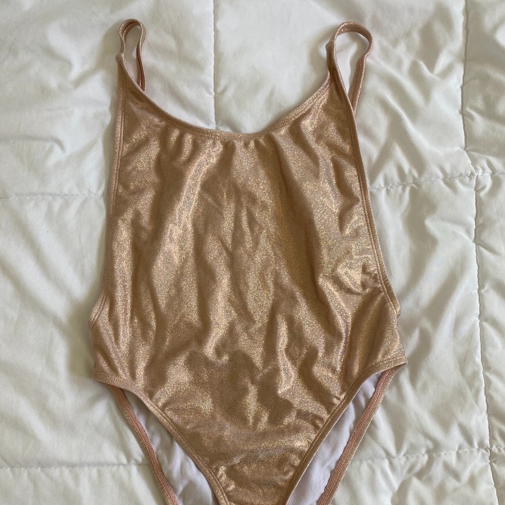 NWOT Dippin' Daisy's Pink Glitter Swimsuit